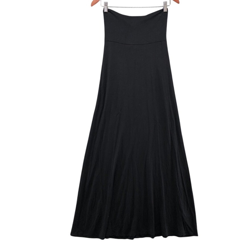 Vince Maxi Skirt Women XS Black High Waisted‎ Jersey Stretch Comfort Minimalist
